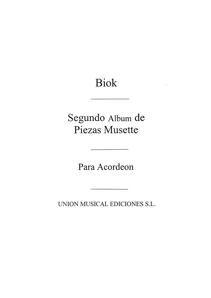 Segundo Album De Piezas