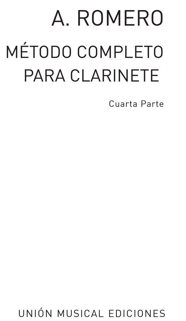 Romero Metodo Completo Para Clarinete Part 4