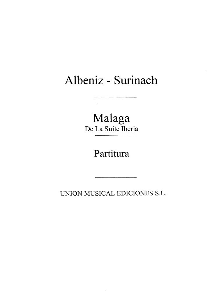 Malaga From Iberia (Surinach)