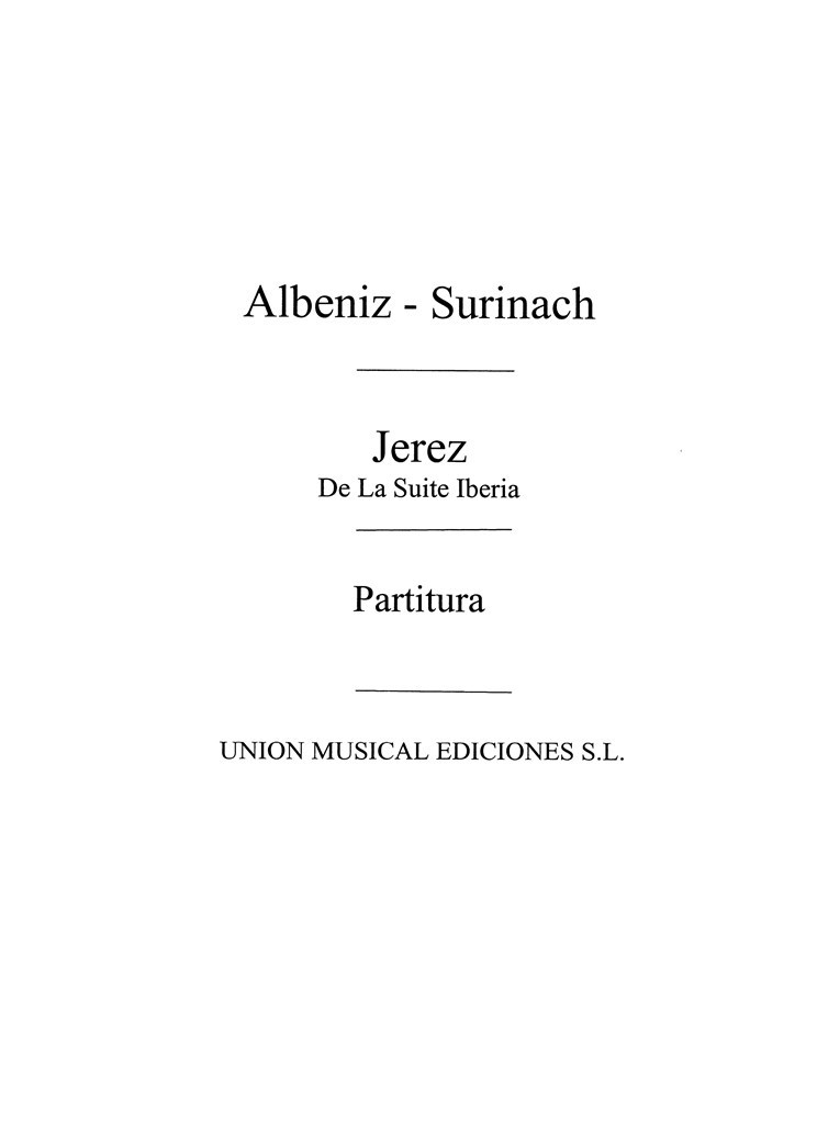 Jerez From Iberia (Surinach)
