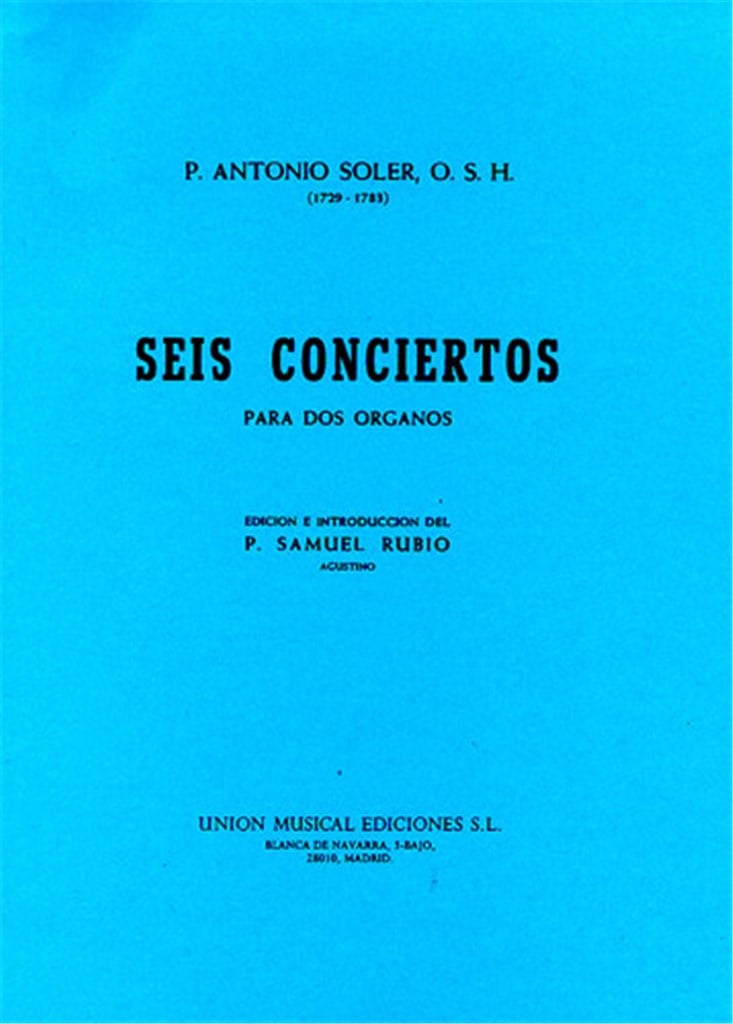 Seis Conciertos Para Dos Organos