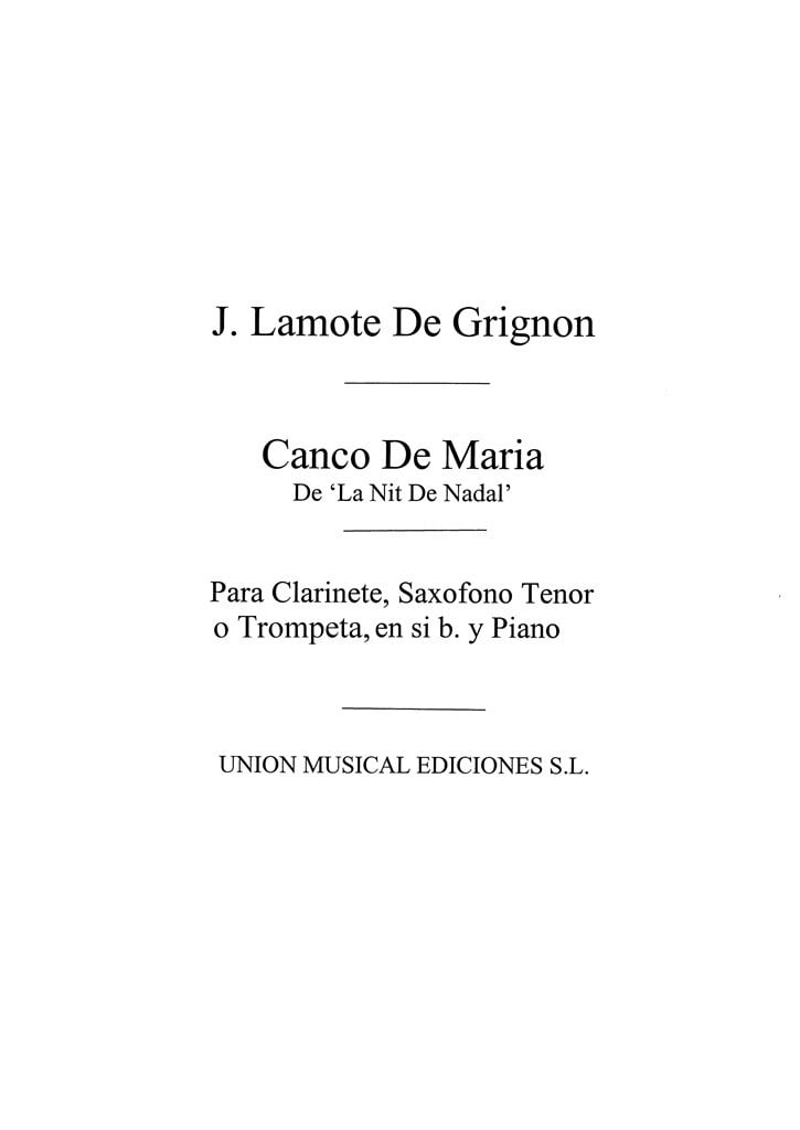 Canco De Maria