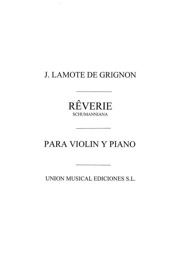Reverie Schumanniana