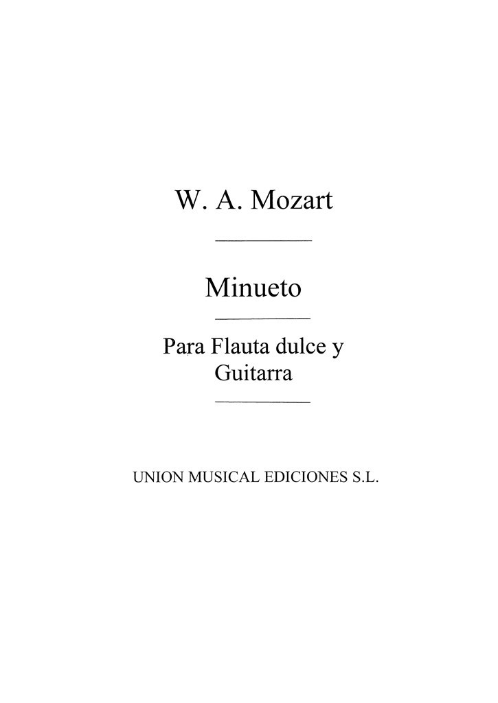 Minueto De La Serenata KV 525