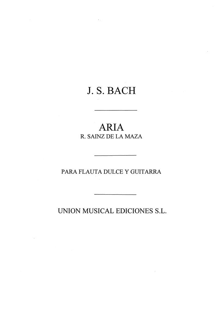 Aria De La Suite No.3