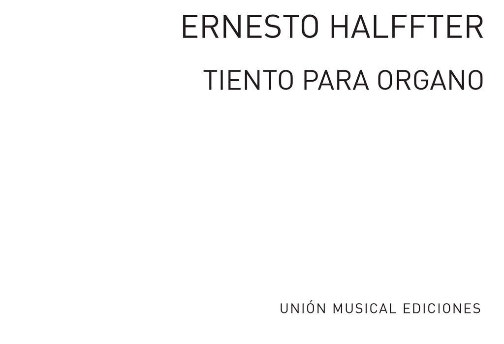 Tiento Para Organo