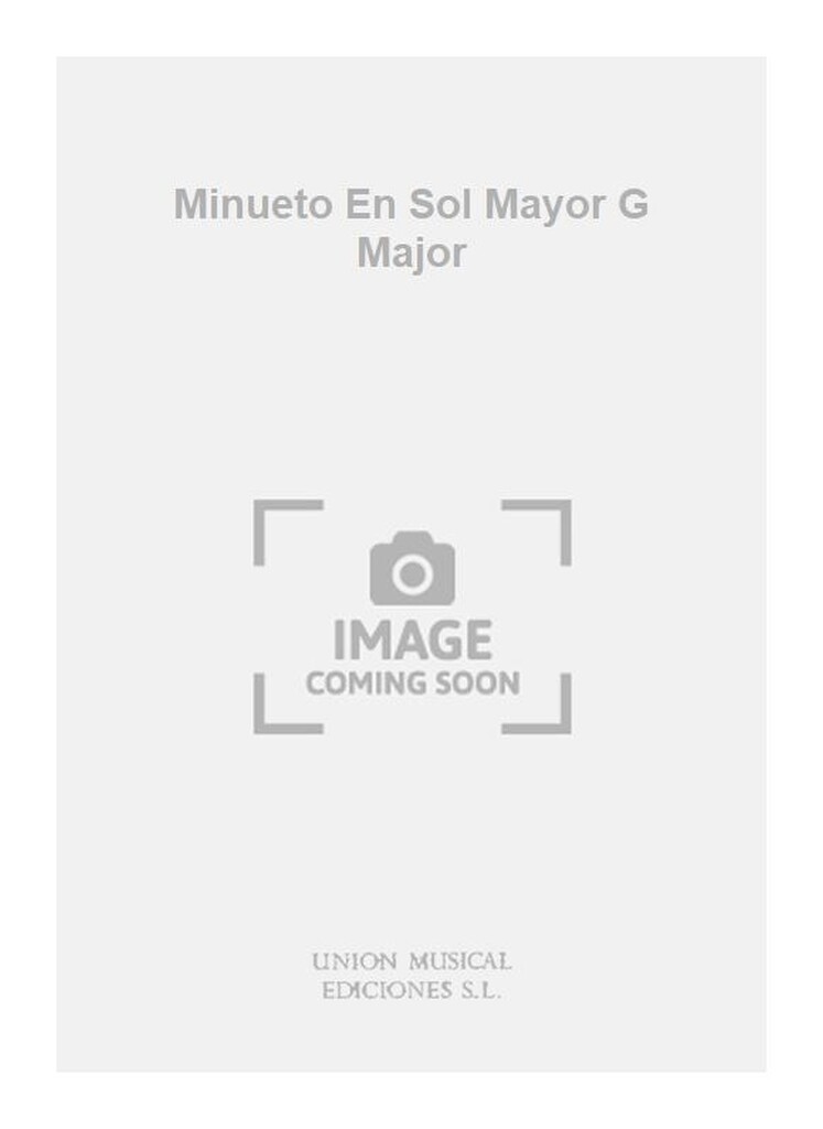 Minueto En Sol Mayor G Major