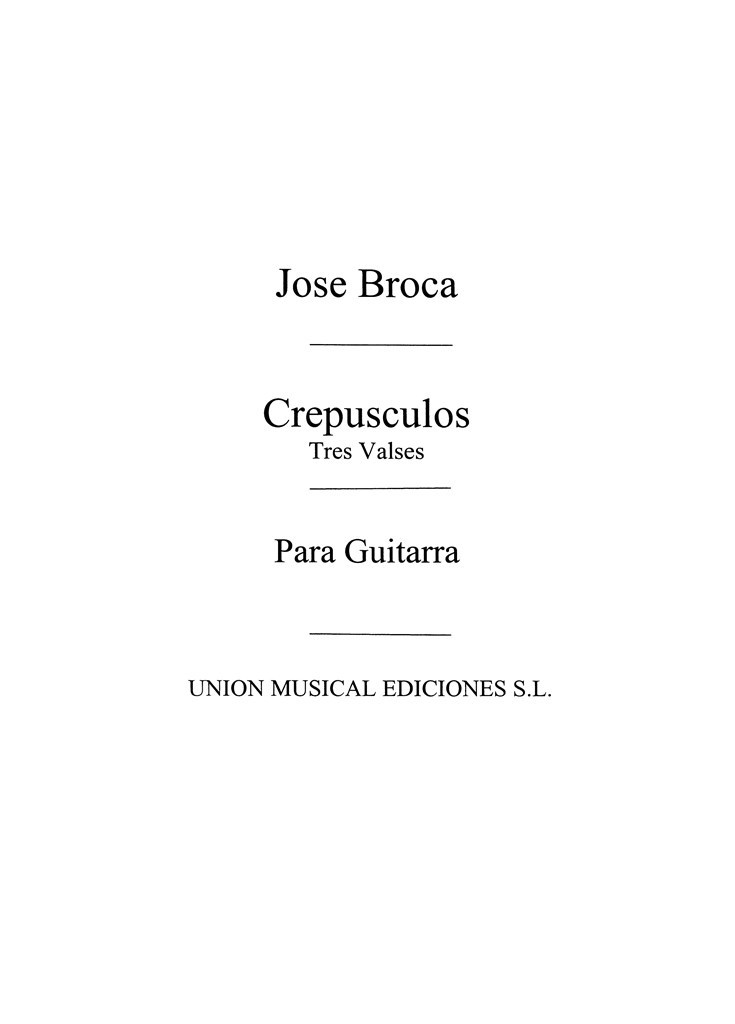 Crepusculos, tres Valses