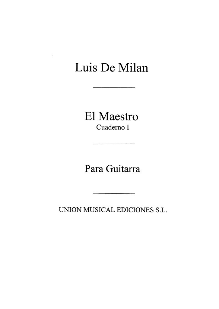 El Maestro Vol.1