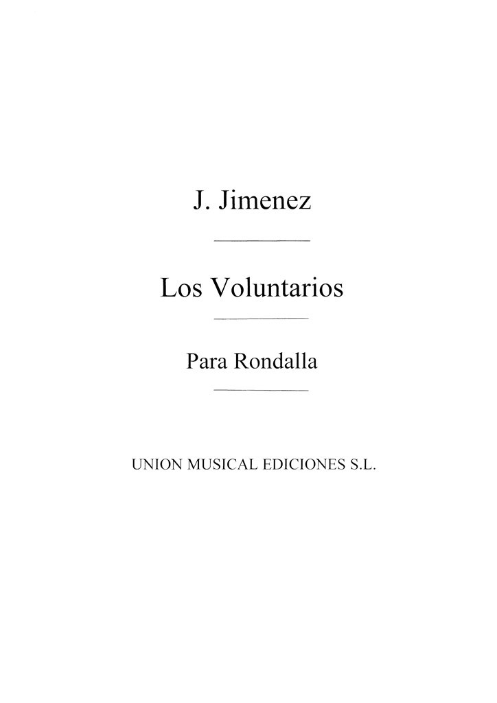 Los Voluntarios Pasadoble for Guitars Formation