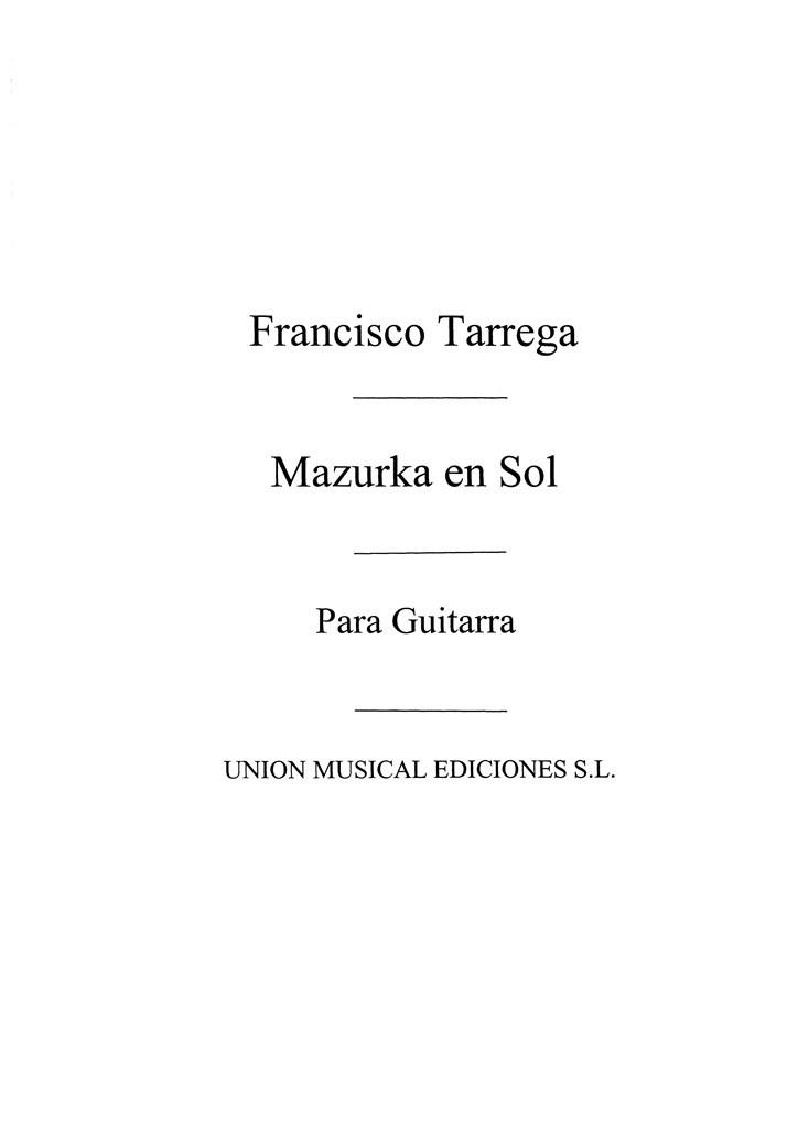 Mazurka En Sol