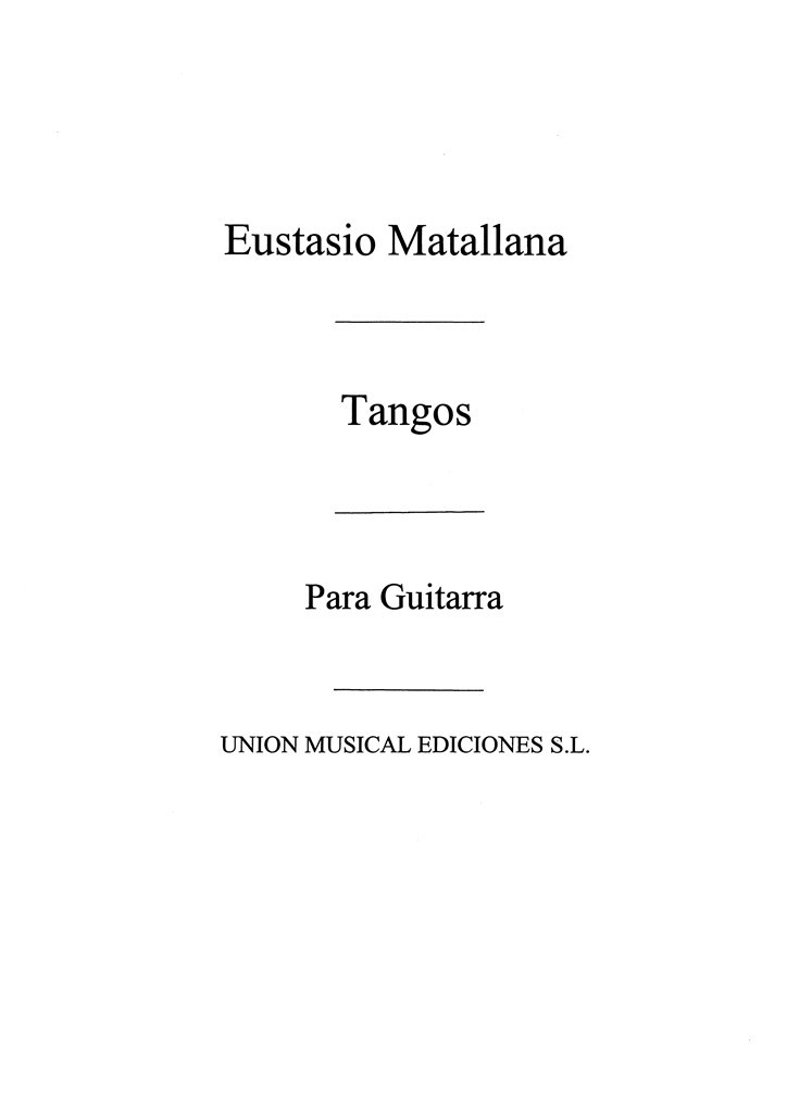 Seis Tangos No.4 From Bailes Populares Espanoles