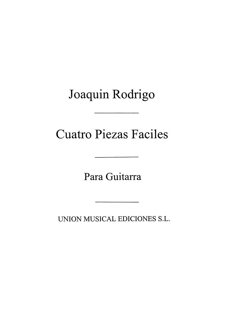 Cuatro Piezas Faciles Del Album De Cecilia
