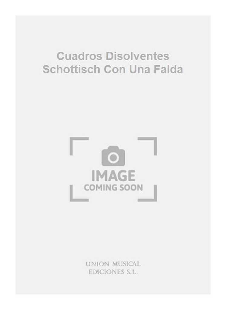 Cuadros Disolventes Schottisch Con Una Falda