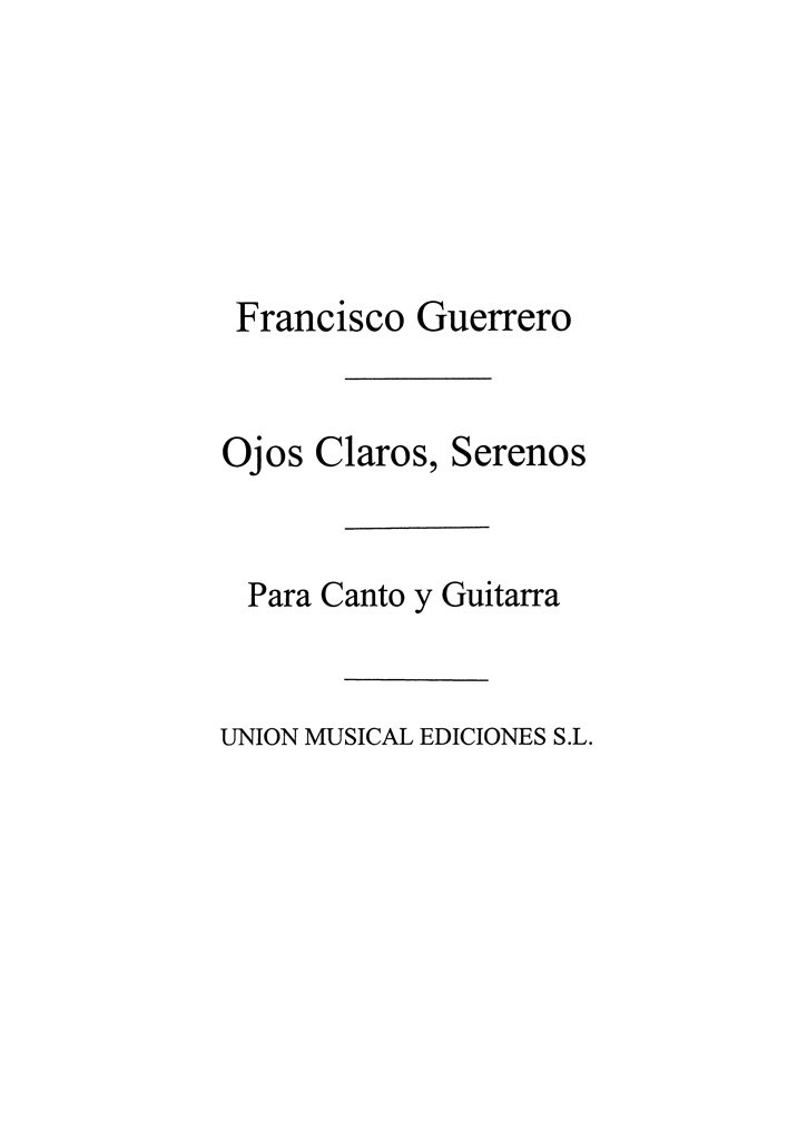 Ojos Claros Serenos Madrigal