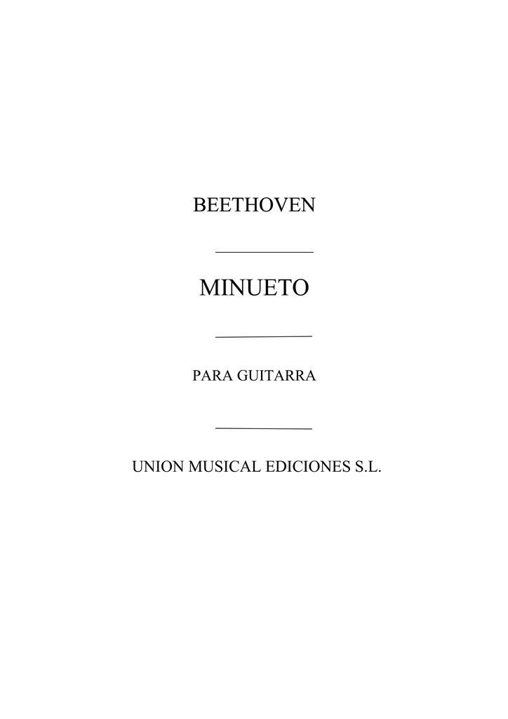 Minueto (Calatayud) Guitar