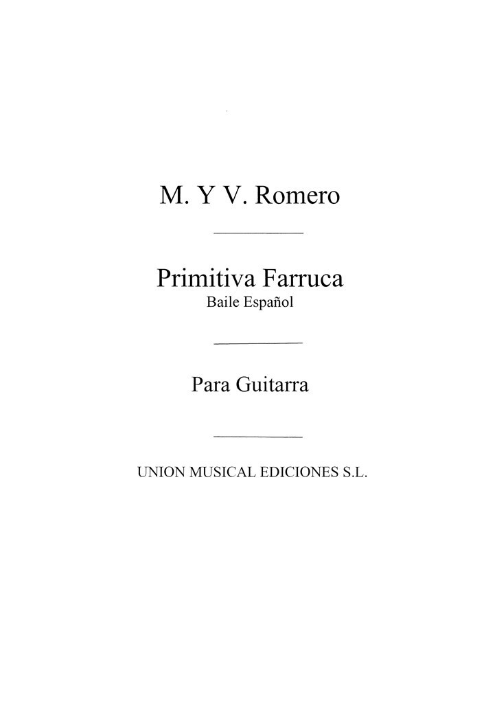 Primitiva Farruca Baile Espanol