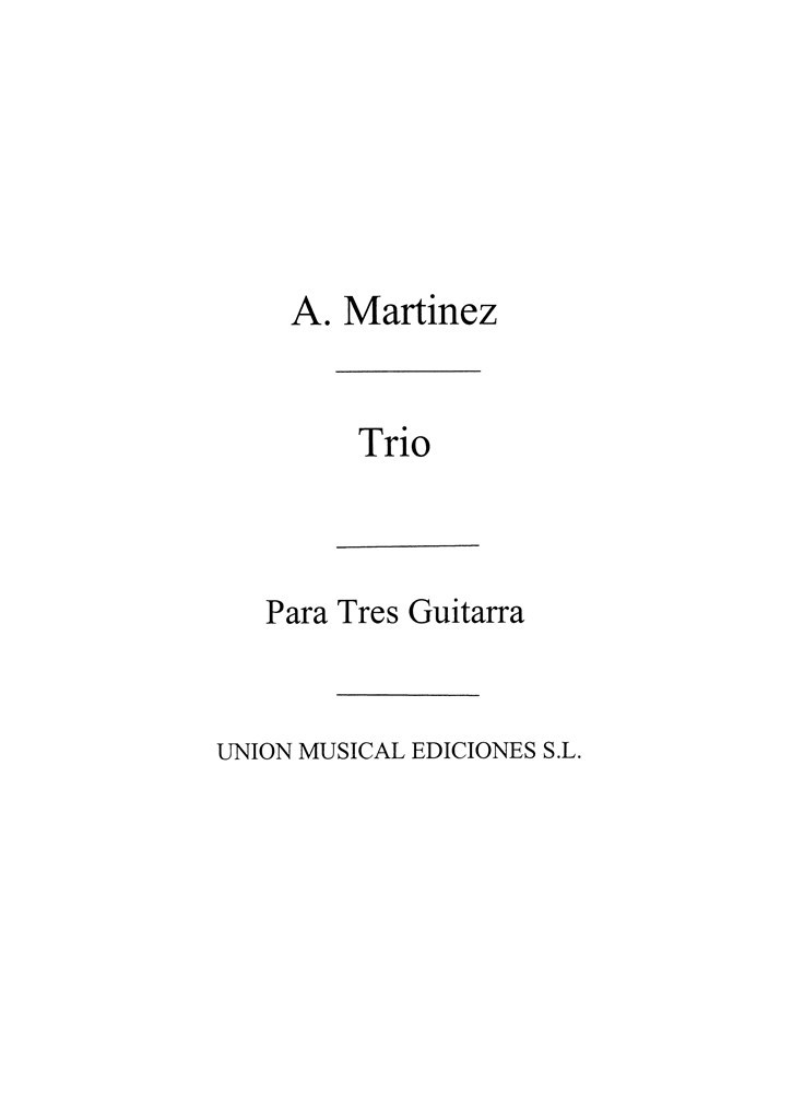 Trio For 3 Guitars