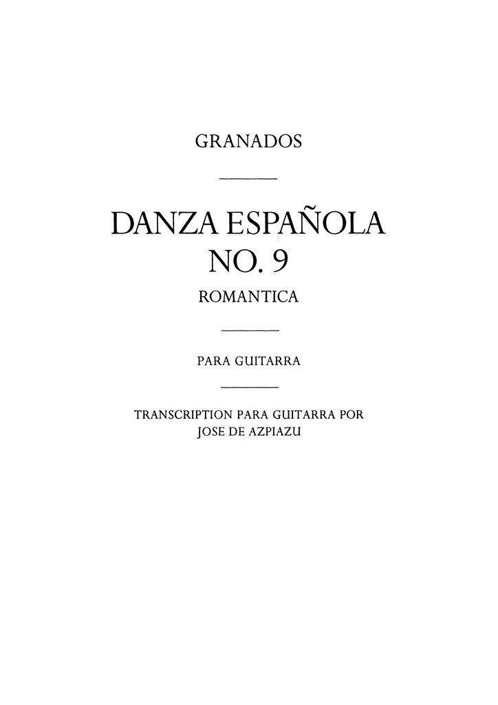 Danza Espanola No.9