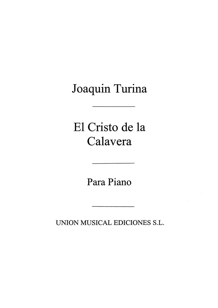 El Cristo De La Calavera Leyanda Becqueriana Op.30