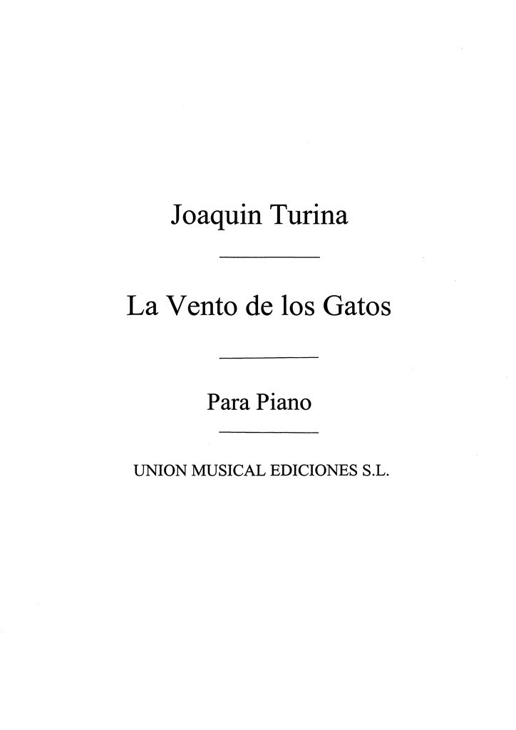 La Venta De Los Gatos Leyenda Becqueriana Op.32