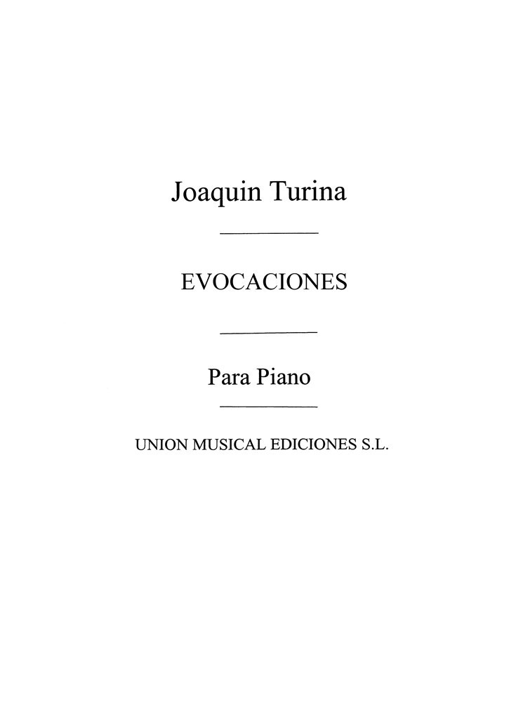 Evocaciones From Tres Piezas Op.46 For Piano
