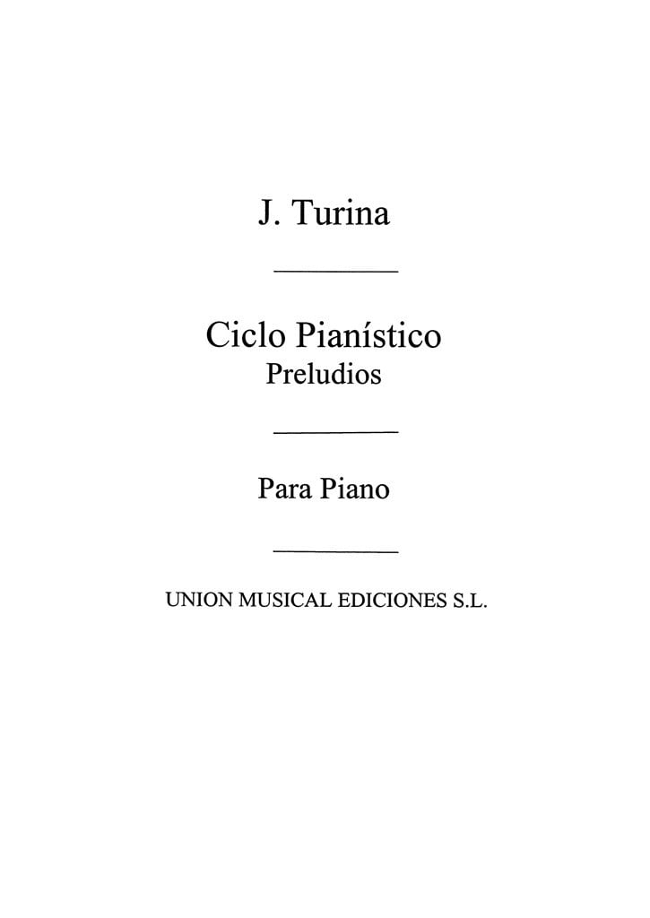 Preludios Op.80 De Ciclo Pianistico For Piano