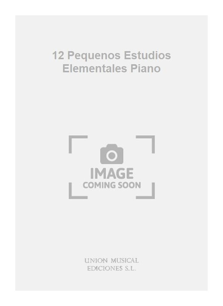 12 Pequenos Estudios Elementales Piano