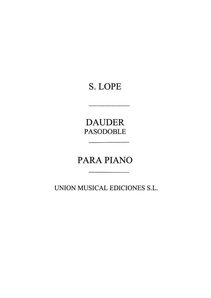Dauder Pasodoble