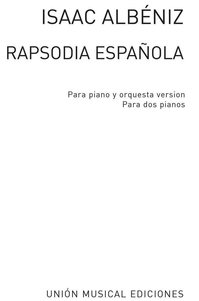 Albeniz Rapsodia Espanola (halffter)