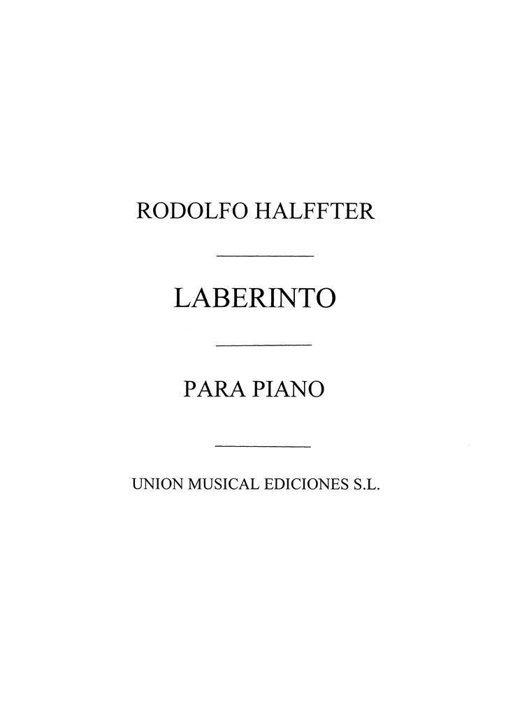 Laberinto (Labyrinth) Op.34