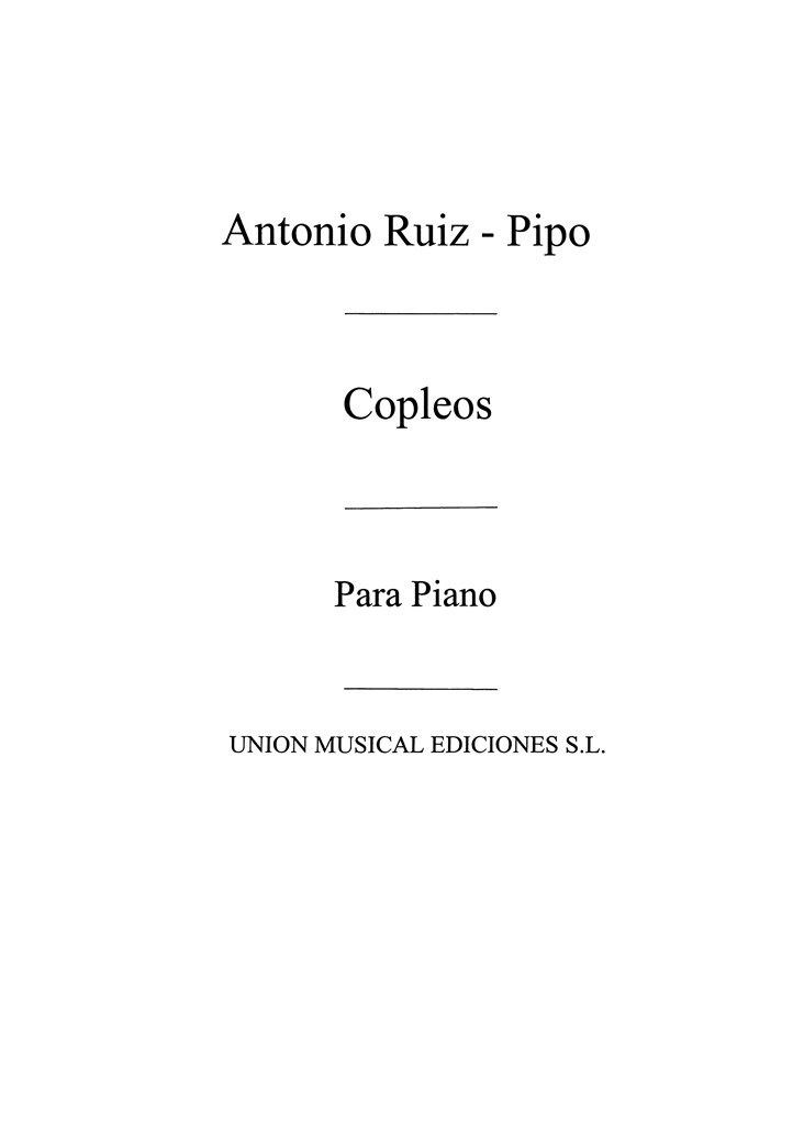 Copleos Diez Cantos Populares Espanolas