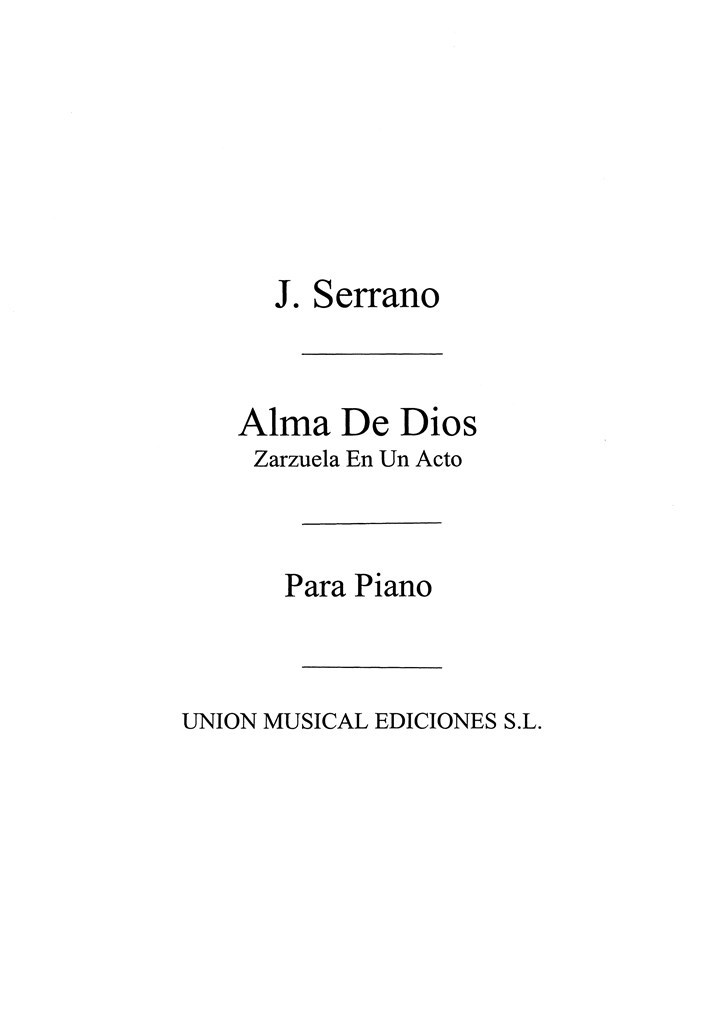 Alma De Dios No.5 For Piano