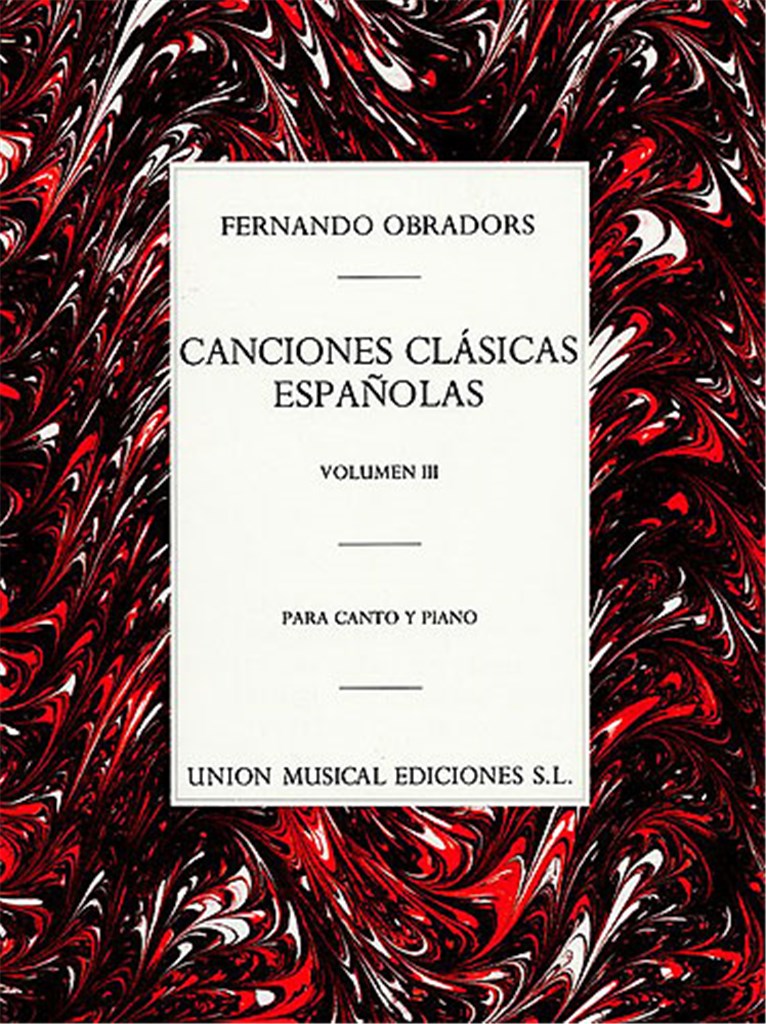 Canciones Clasicas Espanolas Volumen III