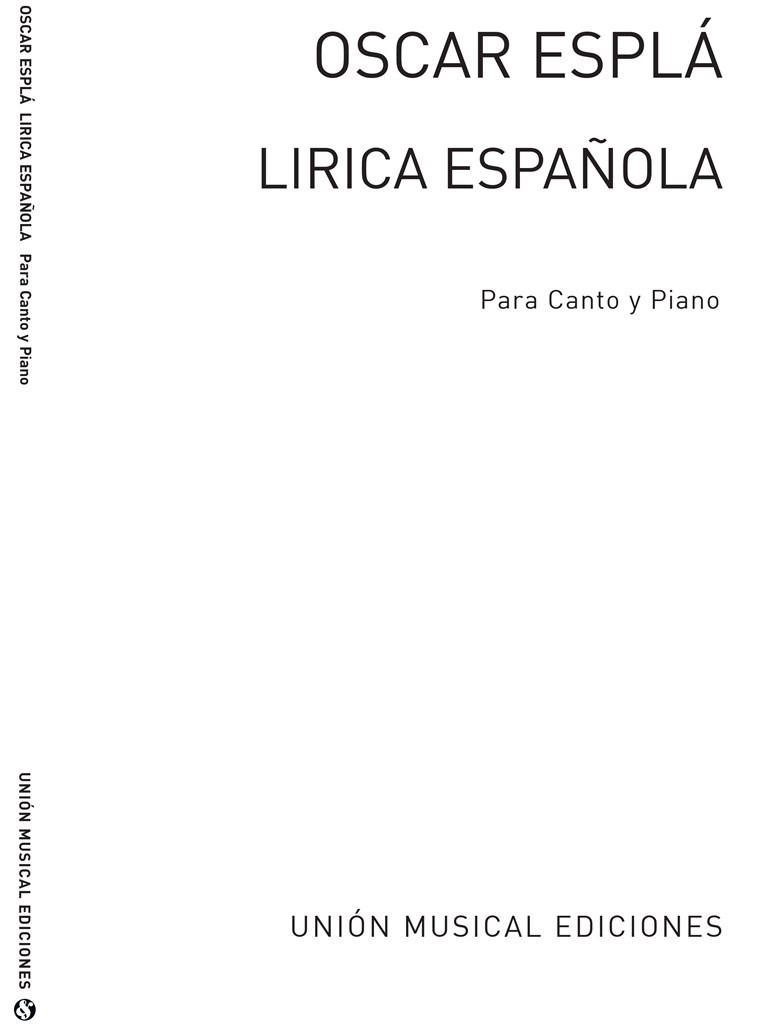 Espla: Lirica Espanola, Cuaderno III Volume 3