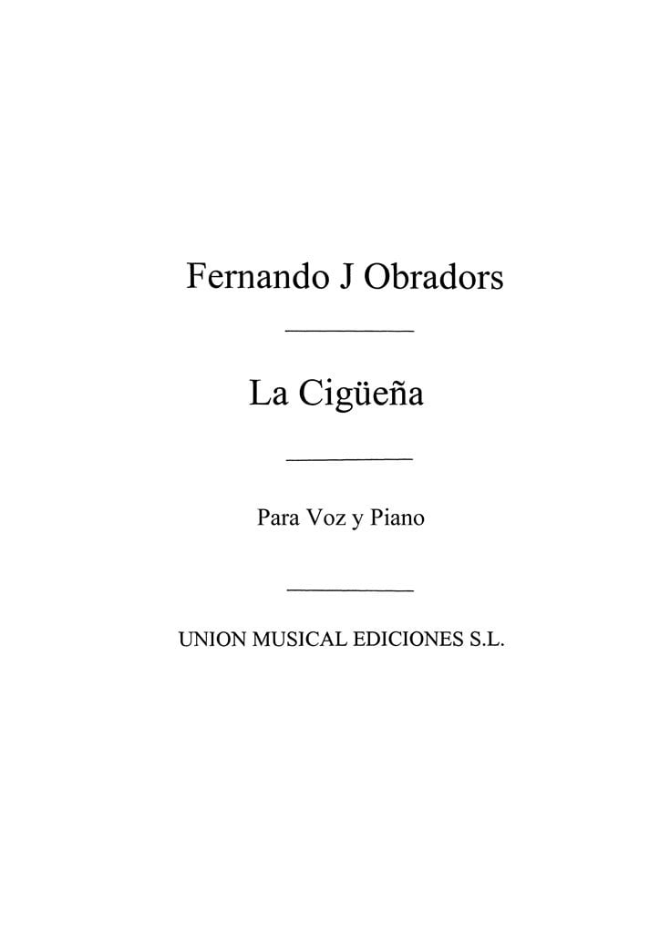 Obradors: La Ciguena