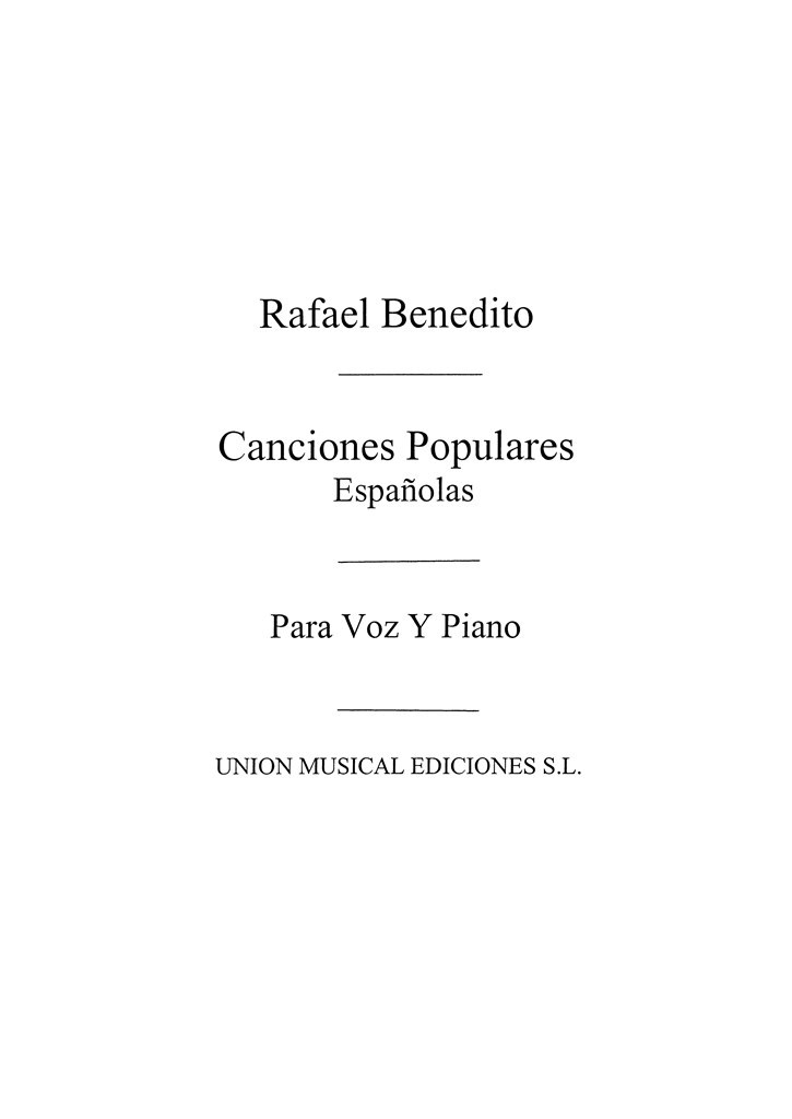 Benedito: Canciones Pop Espanolas Vol.4