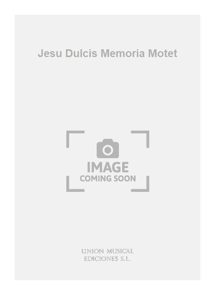 Victoria: Jesu Dulcis Memoria Motet for 4 Vm