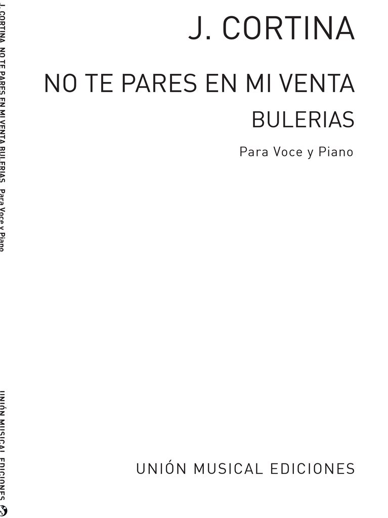 No Te Pares En Mi Venta (Bulerias)