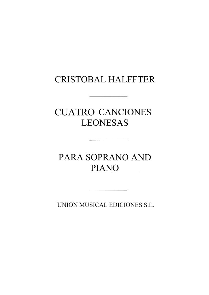 C. Halffter: Cuatro Canciones Leonesas