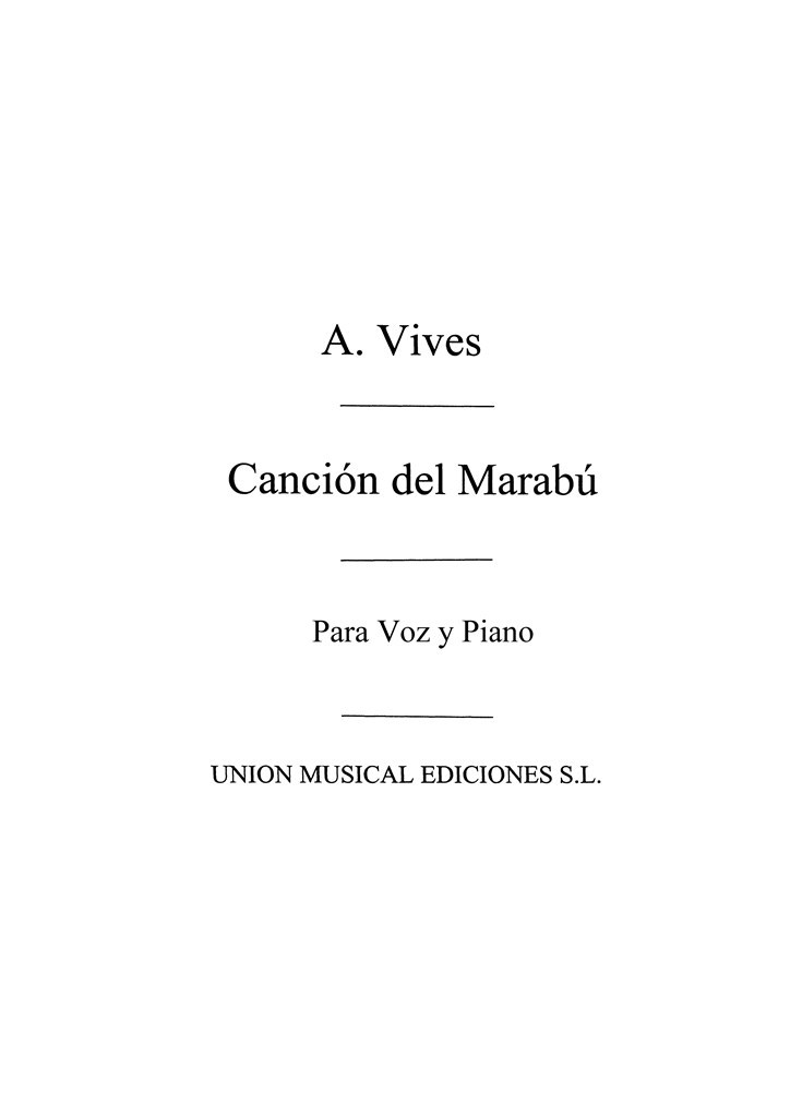 Cancion De Marabu De Dona Francisquita