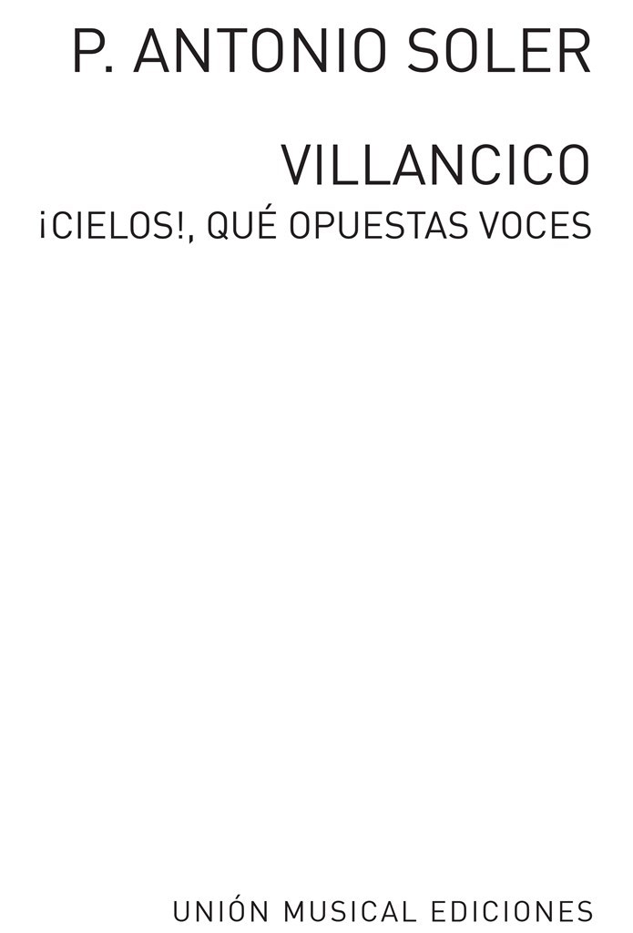 Cielos Que Opuestas Voces