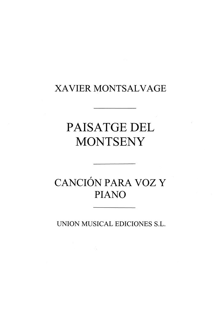 Paisatge Del Montseny