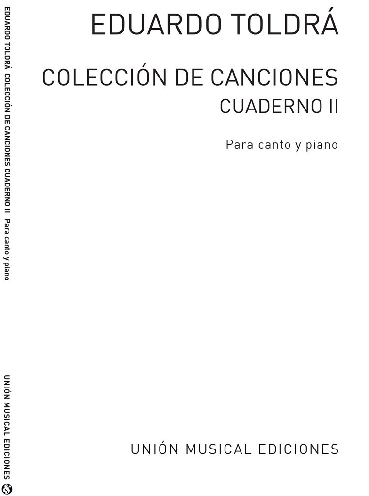 Toldra: Coleccion De Canciones Cuarderno II