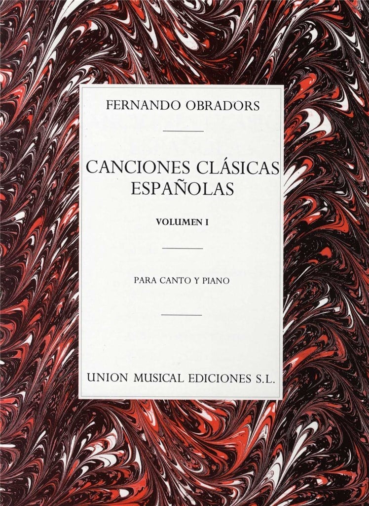 Canciones Clasicas Espanolas Volumen I