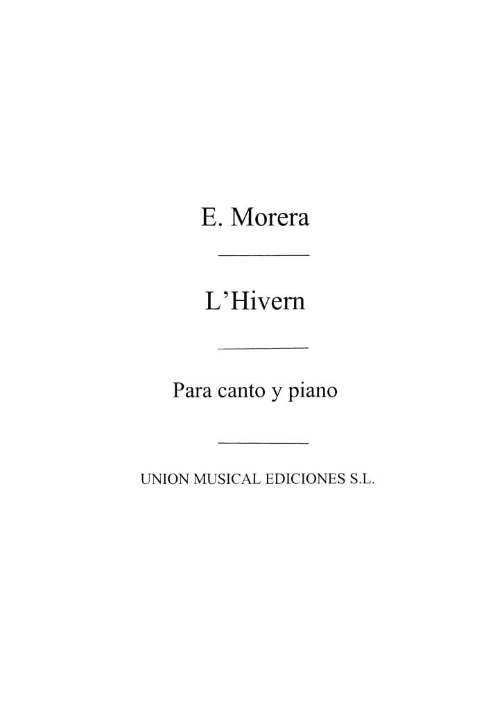 Enrique Morera: L'Hivern