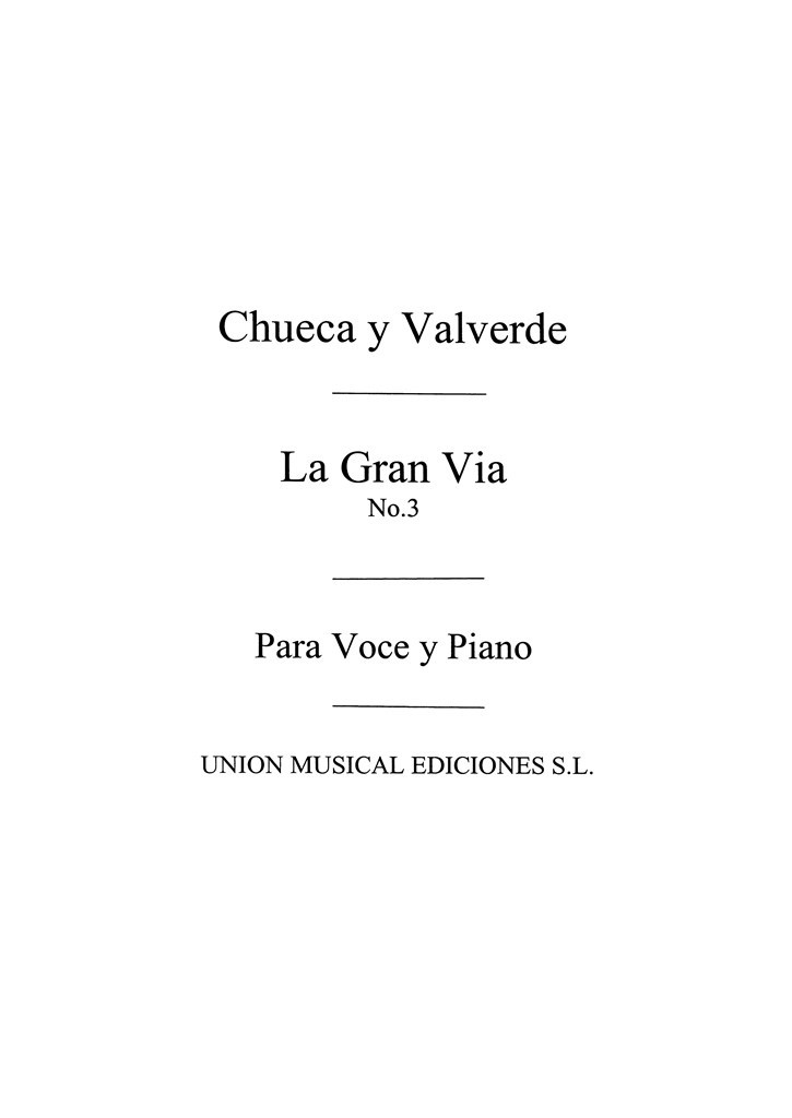 La Gran Via No. 3 Tango De La Menegilda