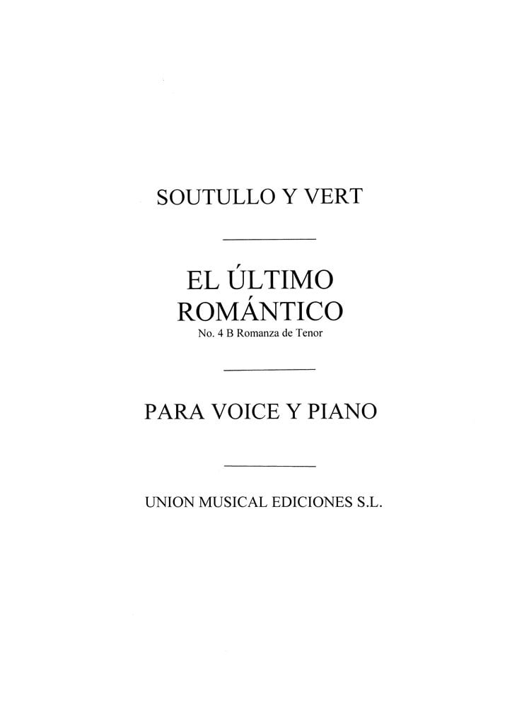 El Ultimo Romantico No.4B