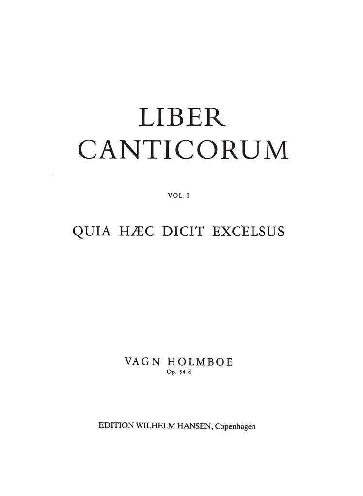 Quia Haec Dct Excelsus Op.54d