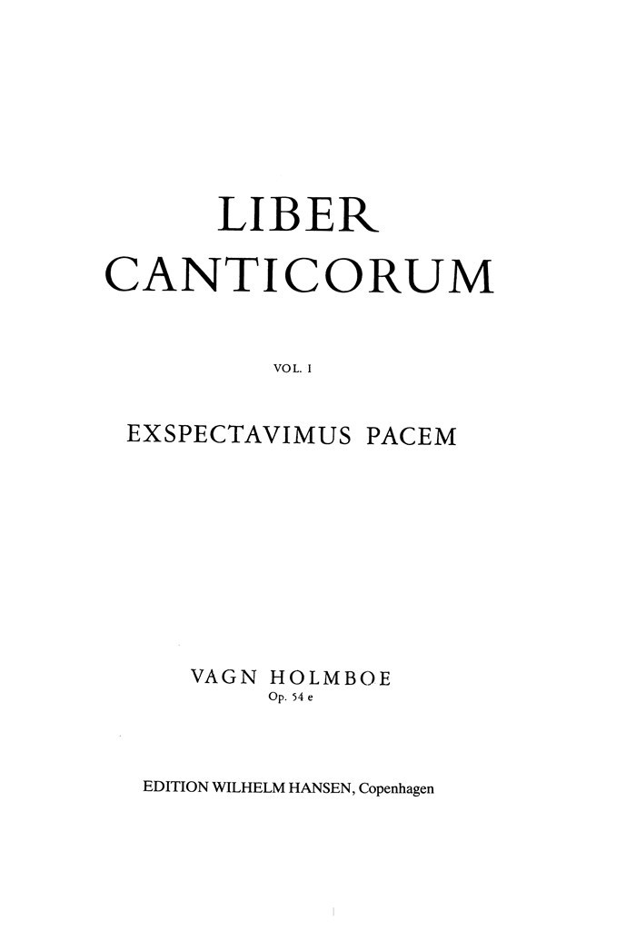 Exspectavimus Pacem Op.54e